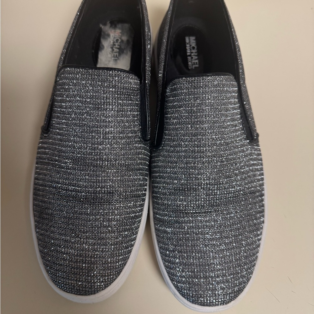 Michael Kors Slip-On Sneakers in Silver-Gray